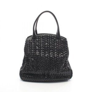 Bottega Veneta Handbag Intrecciato Black Leather Tote